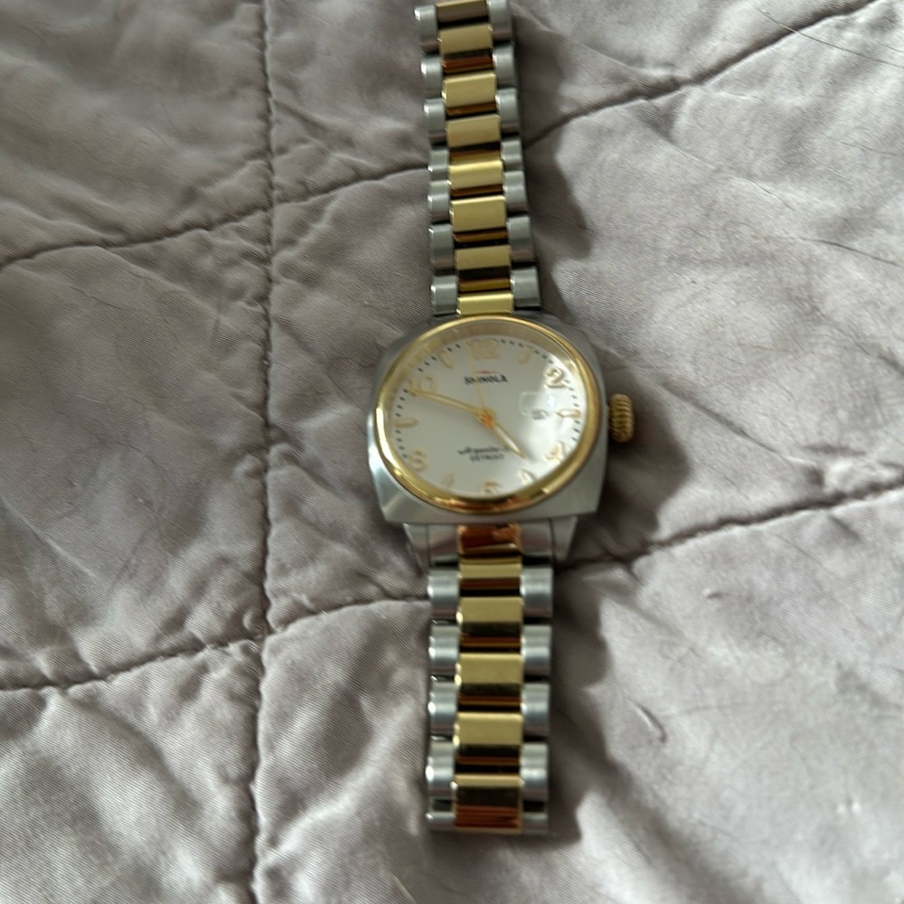SHINOLA BRAKEMAN TWO TONE WATCH